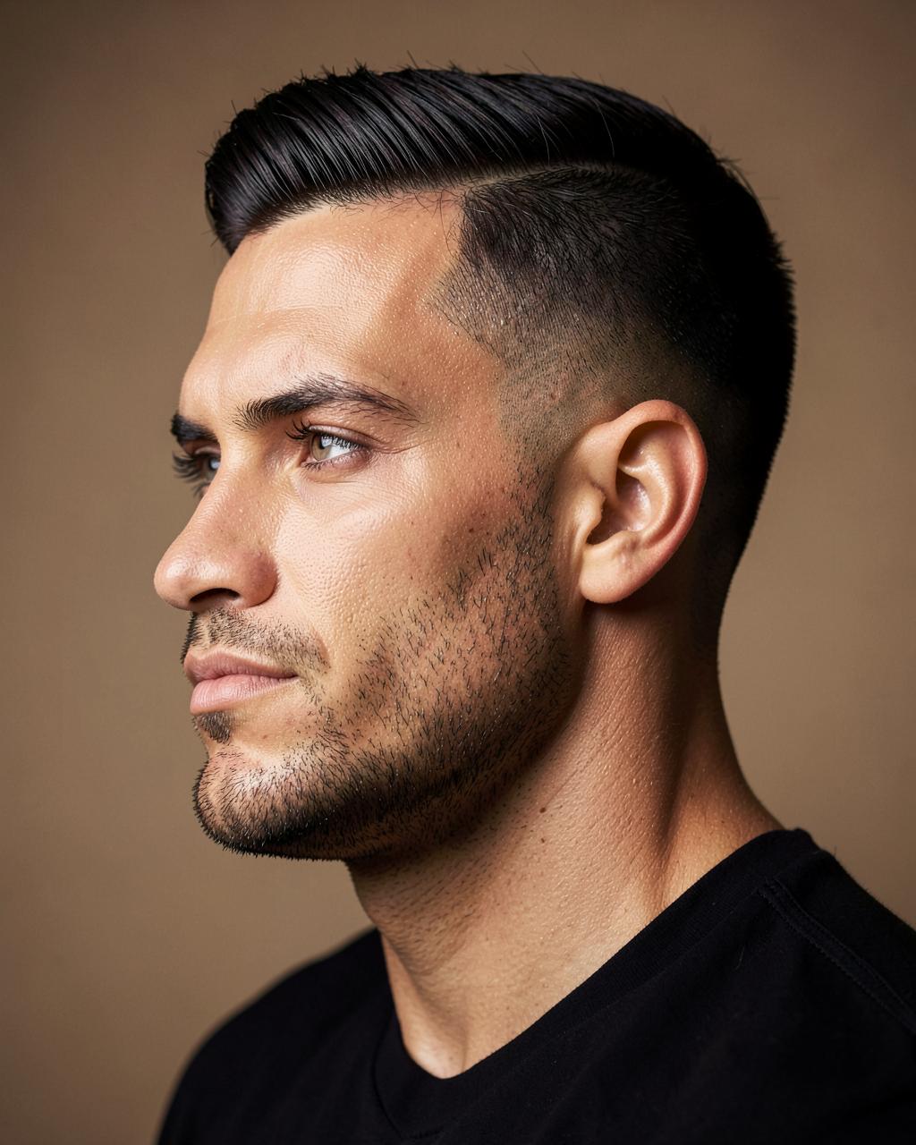 Barber finishing a tailored men's haircut